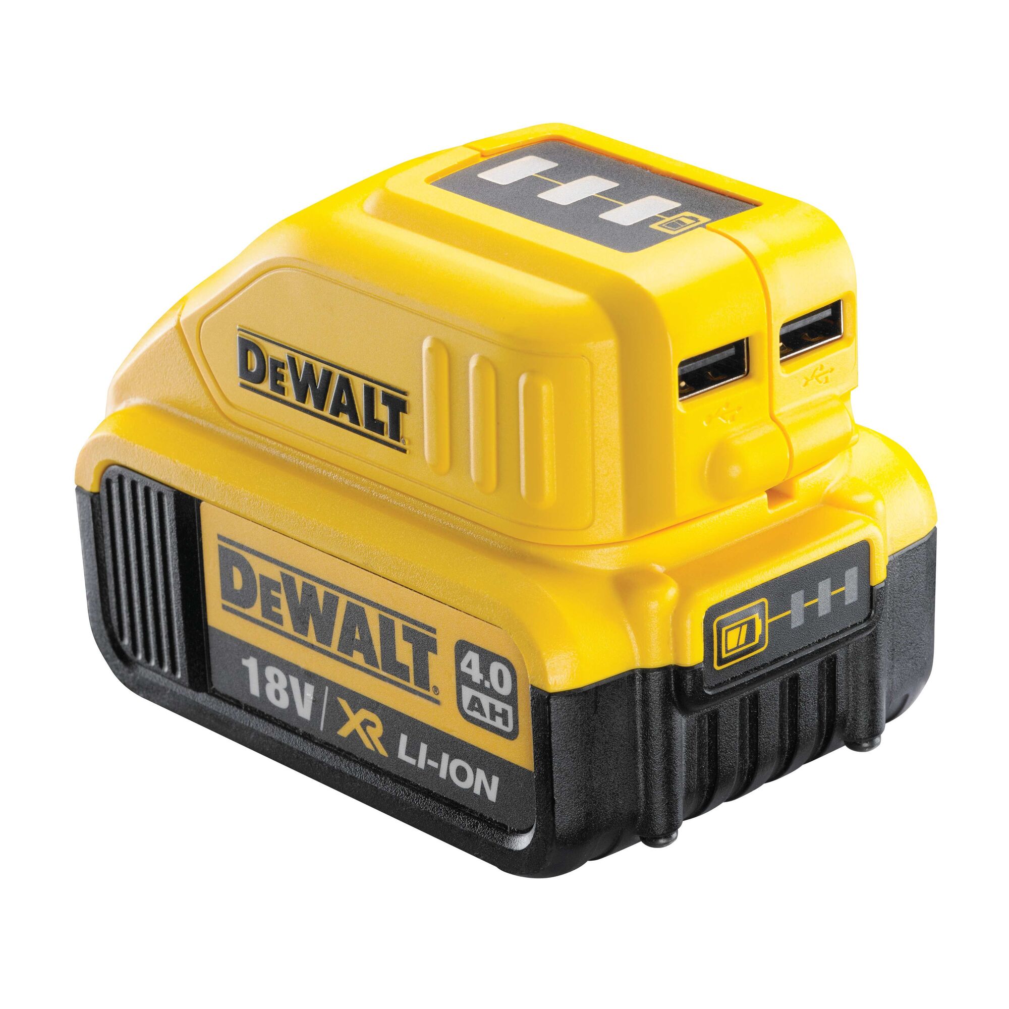 Adaptador de bater a para cargar dispositivos con entrada USB DEWALT